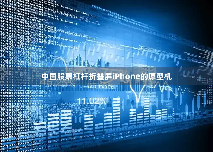 中国股票杠杆折叠屏iPhone的原型机
